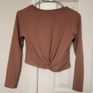 Long sleeve crop top